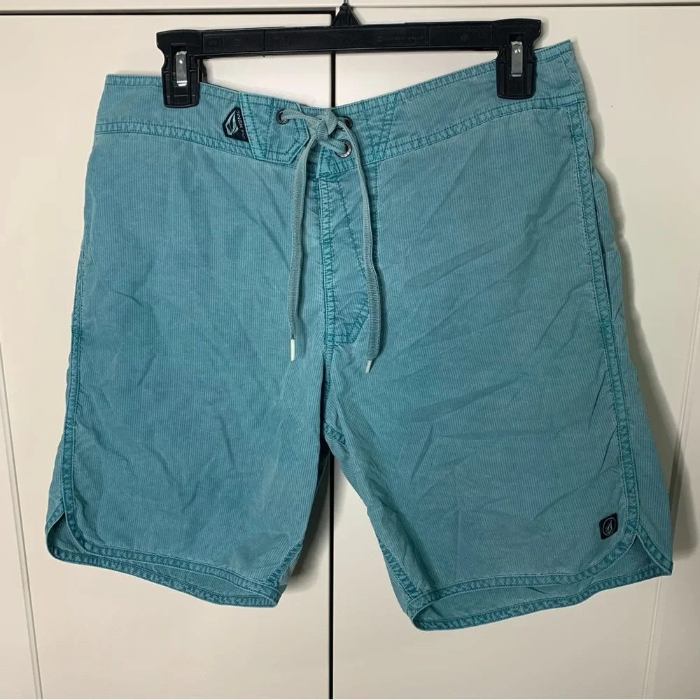 Volcom Striped Swim Board Shorts